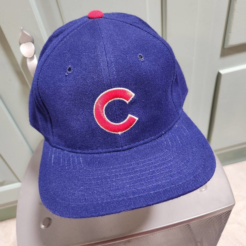 VTG Chicago Cubs Sports Specialties Script Wool MLB Baseball Mens‎ 7 5/8 Hat Cap